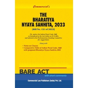Commercial Law Publisher's Bharatiya Nyaya Sanhita, 2023 Bare Act 